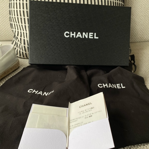 Coco Chanel Leather Espadrilles 37 Ladies - Picture 9 of 9